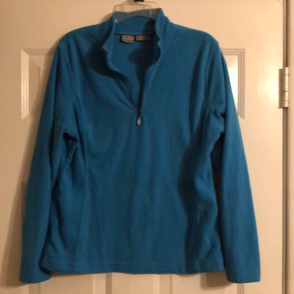 emily b Tops - Lightweight fleece zip neck top